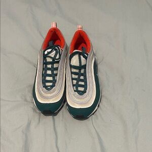 Nike Kids Teal and White Sneakers